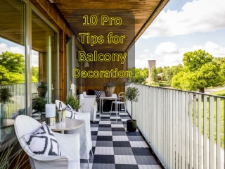 10 Pro Tips for Balcony Decoration |  91-9717473118