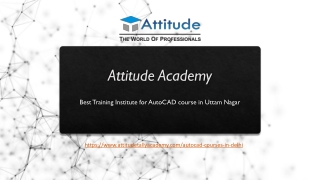 Best Training Institute for AutoCAD course in Uttam Nagar
