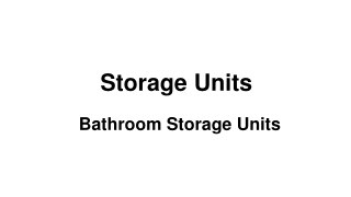 Slimline Bathroom Storage Unit