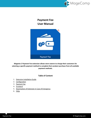 Magento 2 Payment Fee Extension by MageComp