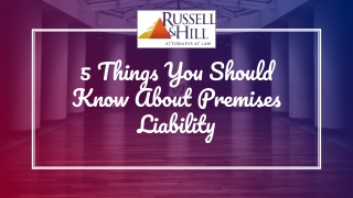 5 Things You Should Know About Premises Liability