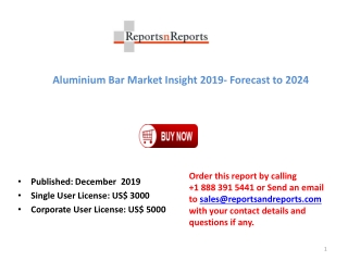 Global Aluminium Bar Market Report and Forecast Research 2024