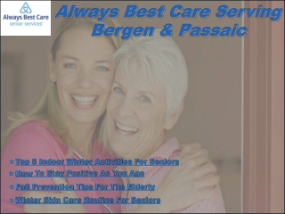 Know Indoor Winter Activities For Seniors At Always Best Care Of Bergen And Passaic