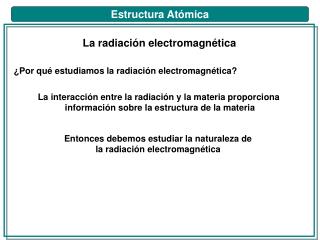 Estructura Atómica