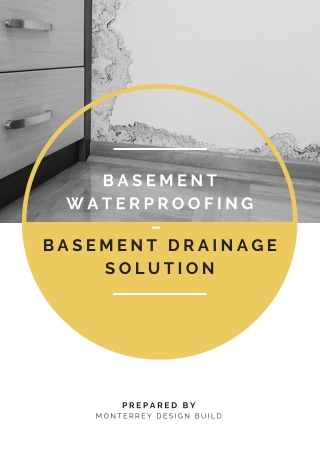 Basement Waterproofing – Basement Drainage Solution
