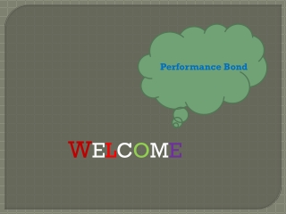 What is ‘Performance Bond’ (PB)! Spain Best Prominence Bank
