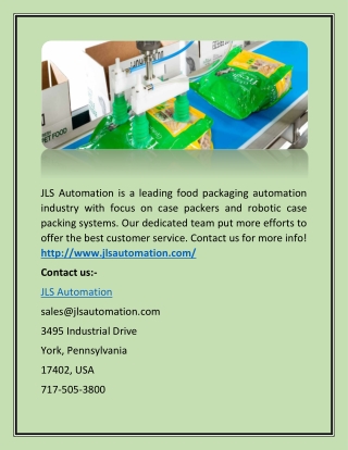 pick and place robots(JLS Automation)