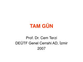 TAM GÜN