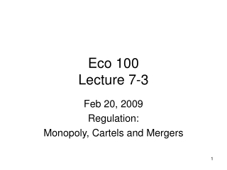 Eco 100 Lecture 7-3