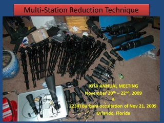 Multi-Station Reduction Technique