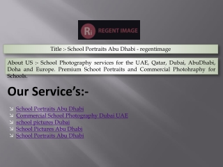 School Portraits Abu Dhabi - regentimage