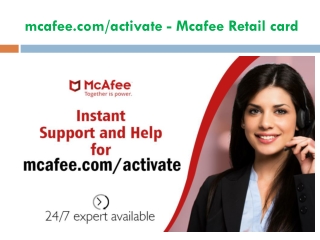 mcafee.com/activate - Mcafee Retail card