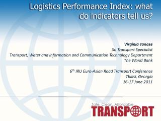 Logistics Performance Index: what do indicators tell us?