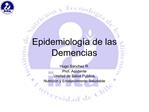 Epidemiolog a de las Demencias