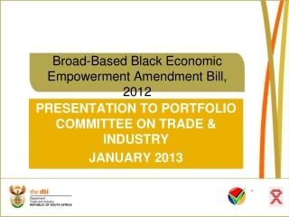 Broad-Based Black Economic Empowerment Amendment Bill, 2012