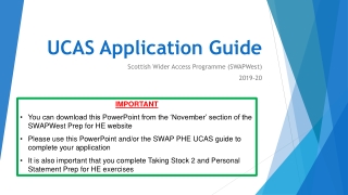 UCAS Application Guide