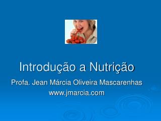 Introdução a Nutrição