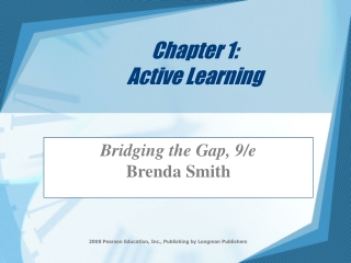 Chapter 1:  Active Learning