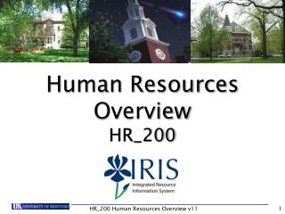 Human Resources Overview HR_200