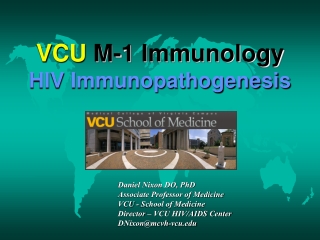 VCU M-1 Immunology HIV Immunopathogenesis