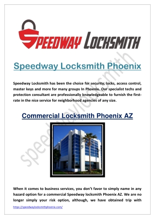 Commercial Locksmith Phoenix AZ