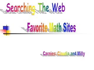 Searching The Web