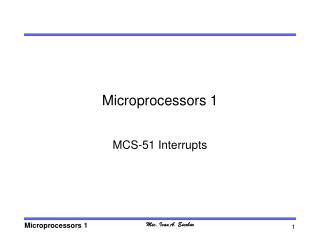 Microprocessors 1