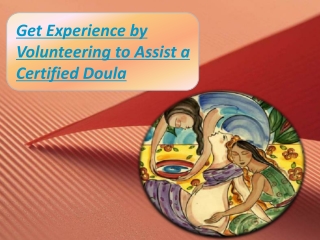 Volunteer as a doula