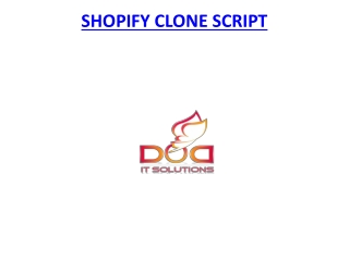 Shopify Clone Script | Ready-Made Clone Scripts