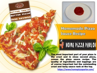 How to make homemade pizza sauce