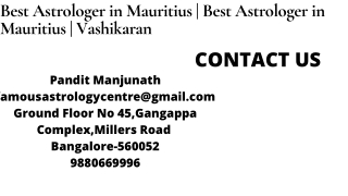 Best Astrologer in Mauritius | Best Astrologer in Mauritius | Vashikaran