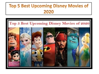 Top 5 Best Upcoming Disney Movies of 2020