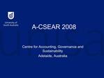 A-CSEAR 2008