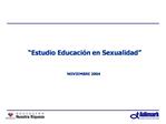 Estudio Educaci n en Sexualidad