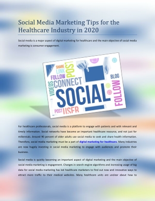 Social Media Marketing Tips for the Healthcare Industry in 2020
