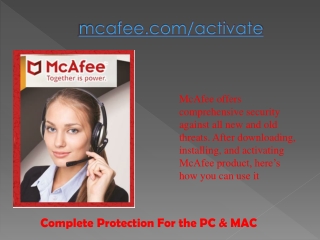 Activate McAfee - Get Total Protection for Malware