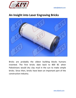 An Insight into Laser Engraving Bricks