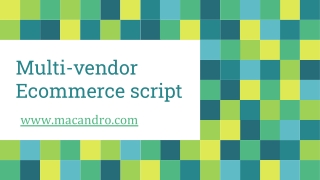 Multi Vendor Ecommerce Script - Macandro