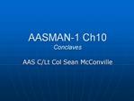 AASMAN-1 Ch10 Conclaves
