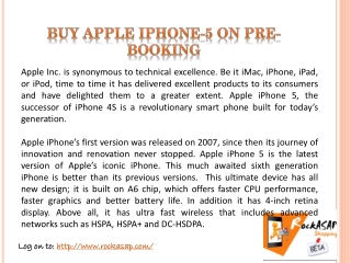 Buy Apple iPhone-5 online in india