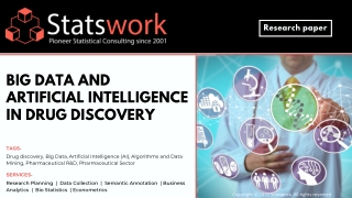 Big Data Analytics and Artificial intelligence in Drug Discovery - Statswork