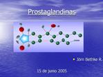 Prostaglandinas