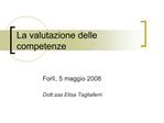 La valutazione delle competenze