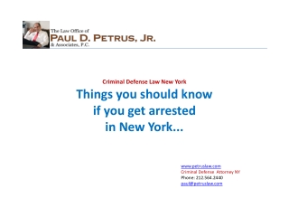 Things You Should Know If You Get Arrested In New York