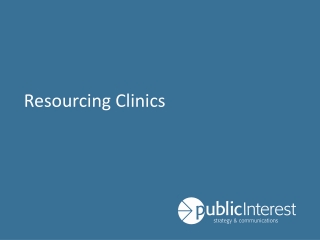 Resourcing Clinics