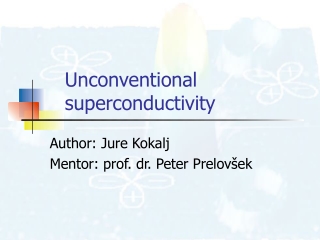 Unconventional superconductivity
