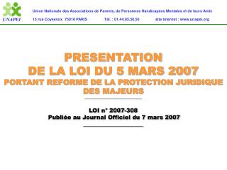 Union Nationale des Associations de Parents, de Personnes Handicapées Mentales et de leurs Amis