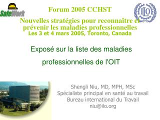 Exposé sur la liste des maladies professionnelles de l'OIT