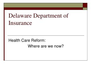 Delaware Department of Insurance