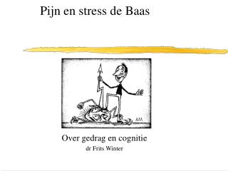 Pijn en stress de Baas
